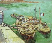 Vincent Van Gogh The Rhonebarken, France oil painting artist